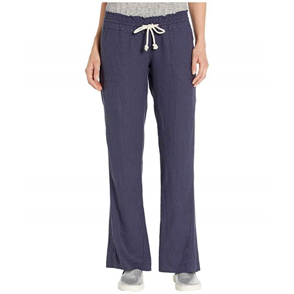 Roxy Womens Oceanside Straight Leg Lounge Casual Pants, NWT